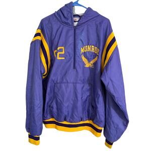 Vintage Betlin Monroe Eagles 1/2 Zip Jacket Sz XL 1982 80s LAKERS PRO LINE NICE